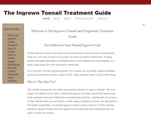 Tablet Screenshot of ingrowntoenailtreatments.com